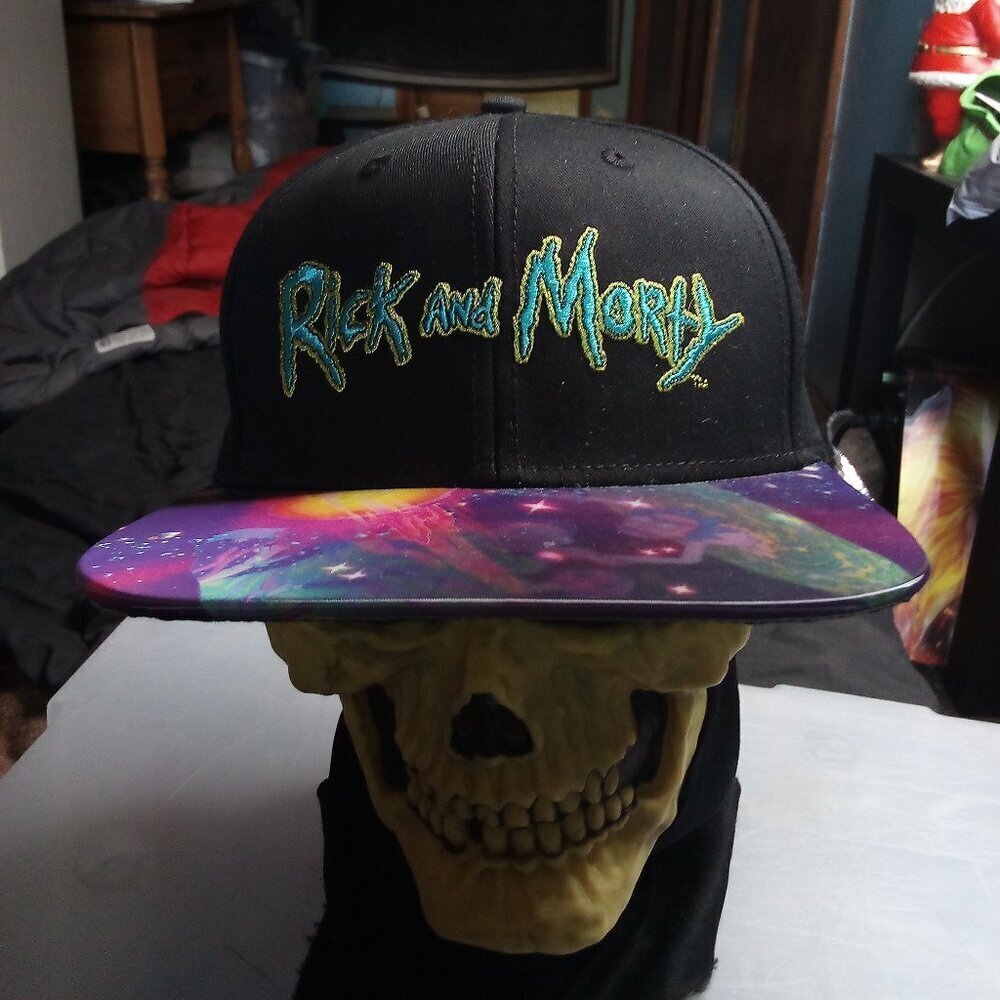 Bioworld Rick And Morty Adult Swim Snap Back Hat Cap